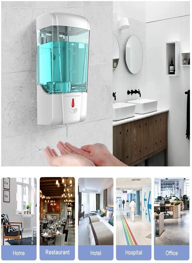 Hi-Tech Multi Purpose Mirror Finish Wall Mounted Abs Plastic Automatic Soap/Shampoo/Conditioner/Lotion/handwash Dispenser Bottle/Gel Dispenser (700 ml) - Image 5